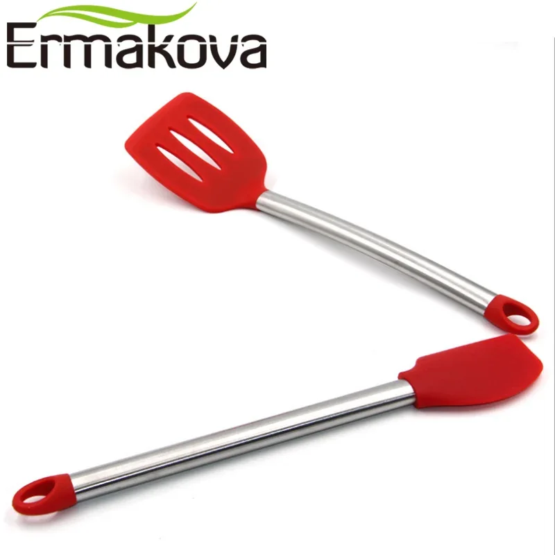 ERMAKOVA 5 шт./компл. силиконовая вилка для макарон лопаточка ковш кухонная ложка