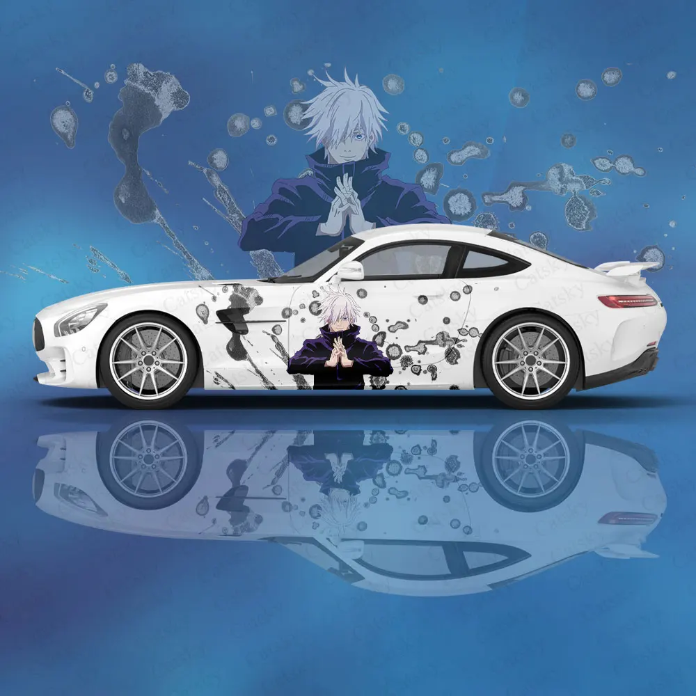 Аниме наклейки на автомобиль Satoru Gojo тюнинг автомобиля гоночная виниловая