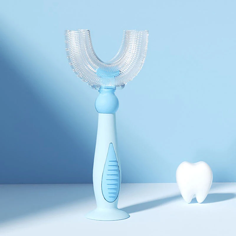 

Baby U Shape Toothbrush 360 Degree Teeth Clean Soft Fur Food Grade Material Children Toothbrush Kids Supplies For Daily