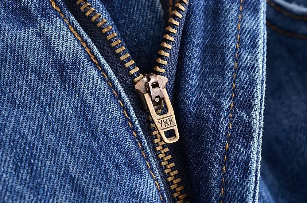 Jenny&Dave Spring New Fashion Holes Ripped Mom Jeans Loose Boyfriend Denim Pants Women