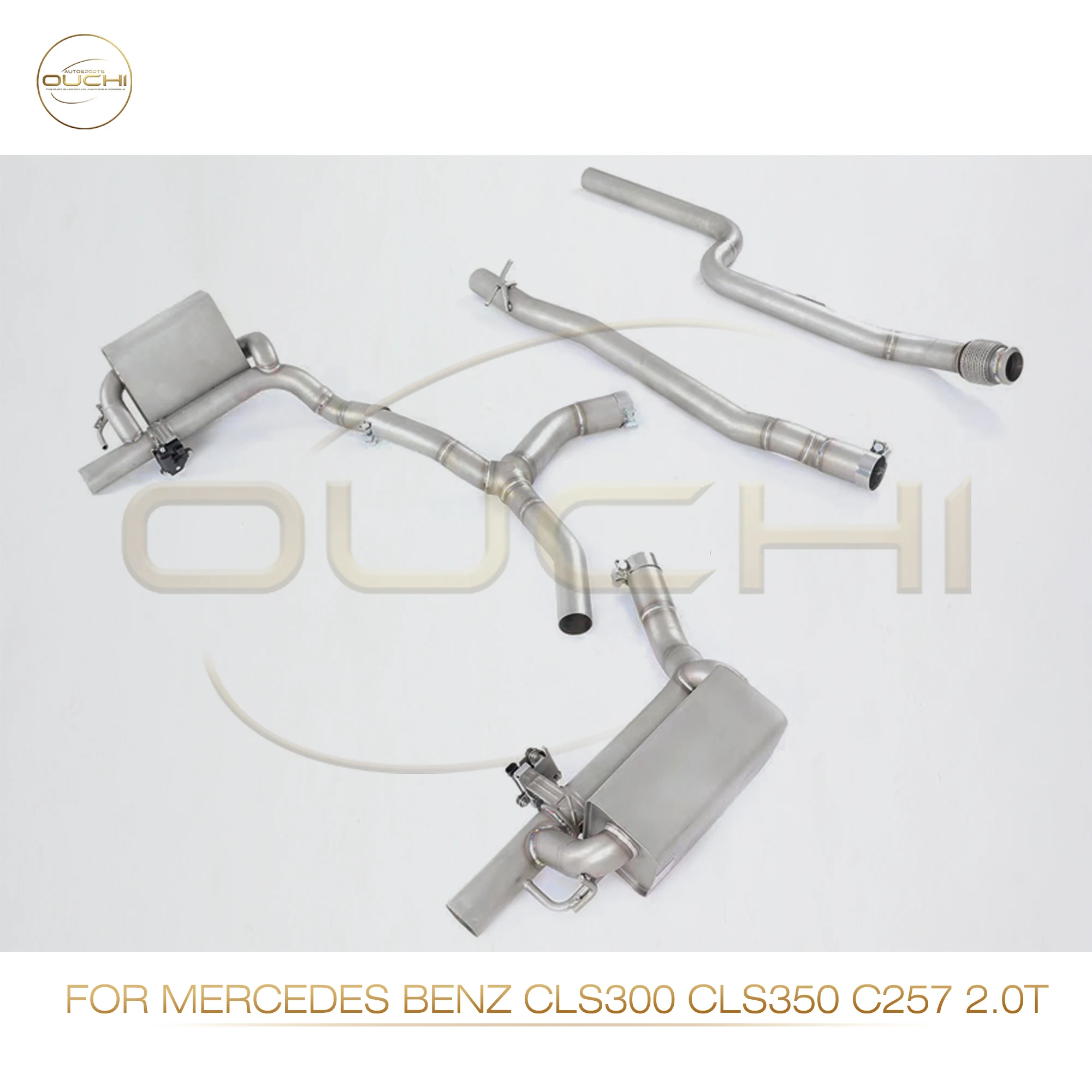 Выхлопная система OUCHI из нержавеющей стали эффективный Catback для Mercedes Benz CLS300 CLS350 C257