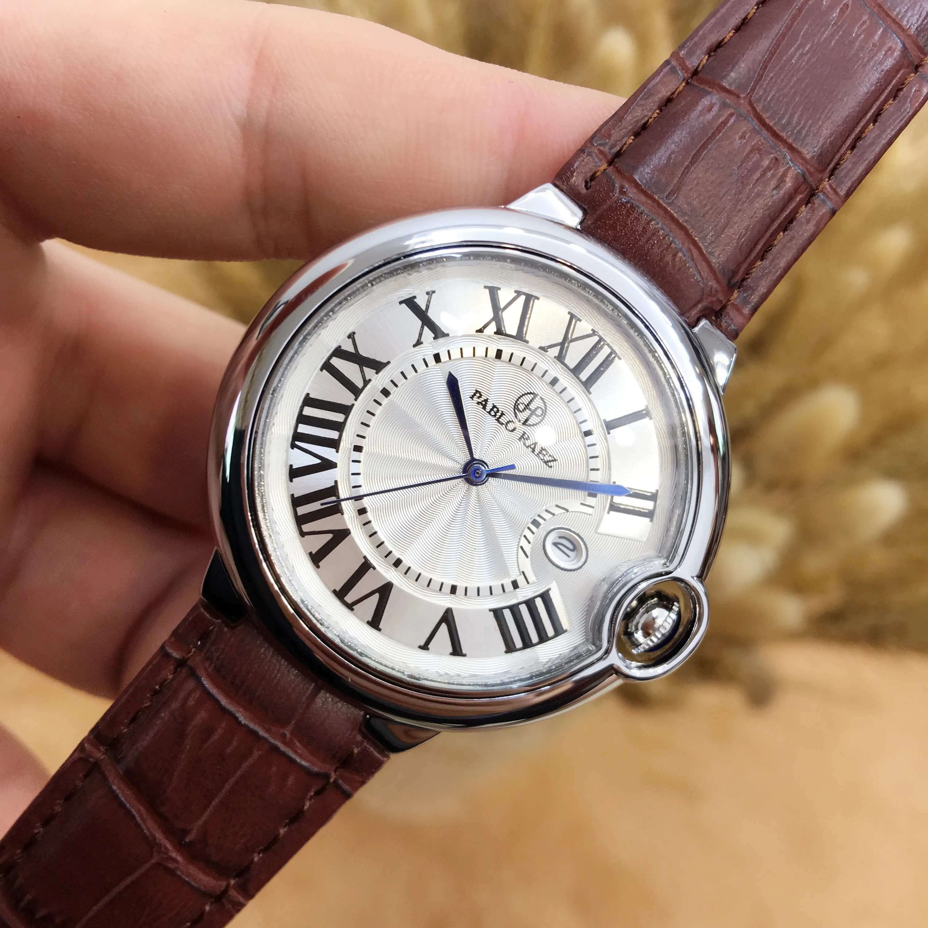 

PABLO RAEZ 2021 New Top Brand Luxury Fashion Mans Watches Genuine Leather Sports Calendar Dropshipping Causla Relogio Masculino