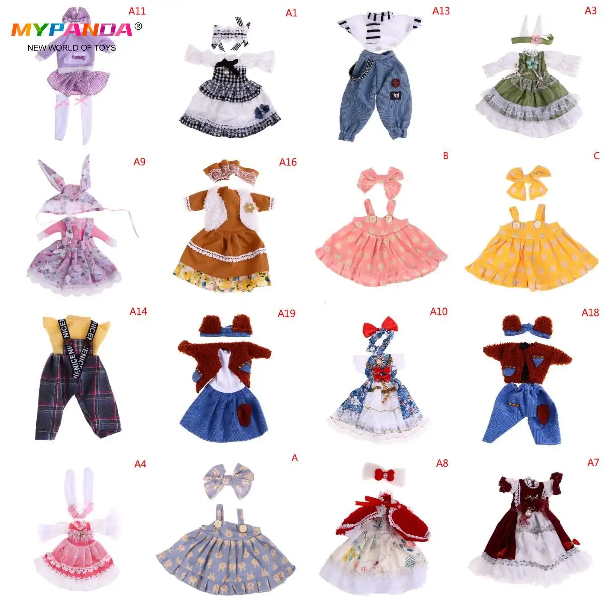 

1pcs Cute Lalafanfan Yellow Duck Clothe Plush Doll Clothes Princess Skirt + Hair Band Set For 30cm Plush Toy Yellow Duck Clothes