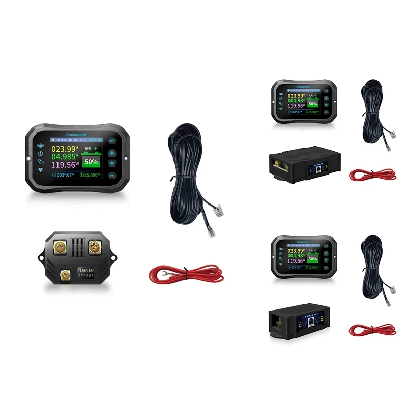 Wi-Fi Кулоновый измеритель RV Монитор батареи Индикатор емкости Тестер Мощность