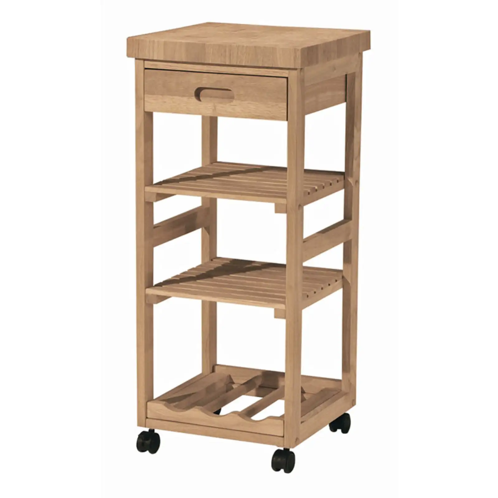 

Unfinished Kitchen Cart Trolley