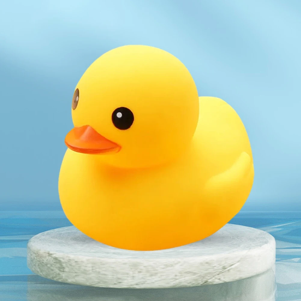 

20pcs Baby Bath Toy Christmas Gifts Creative Chic Mini Yellow Duck Pressure-relief Safe Non-toxic for Children Bath Time