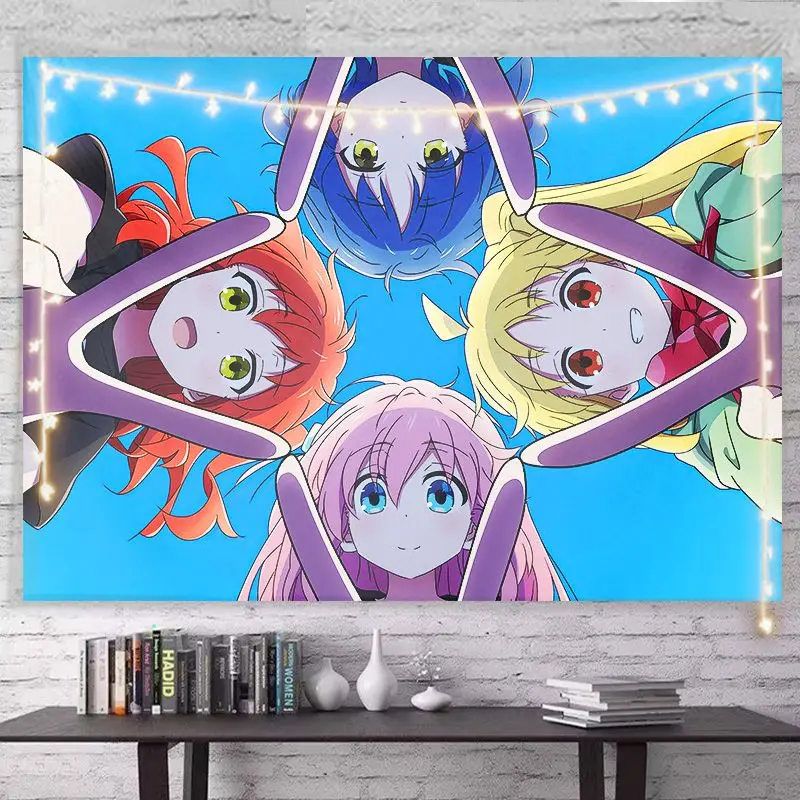 БОЧИ РОК! Аниме гобелен фон для спальни подвесная ткань украшение гостиной