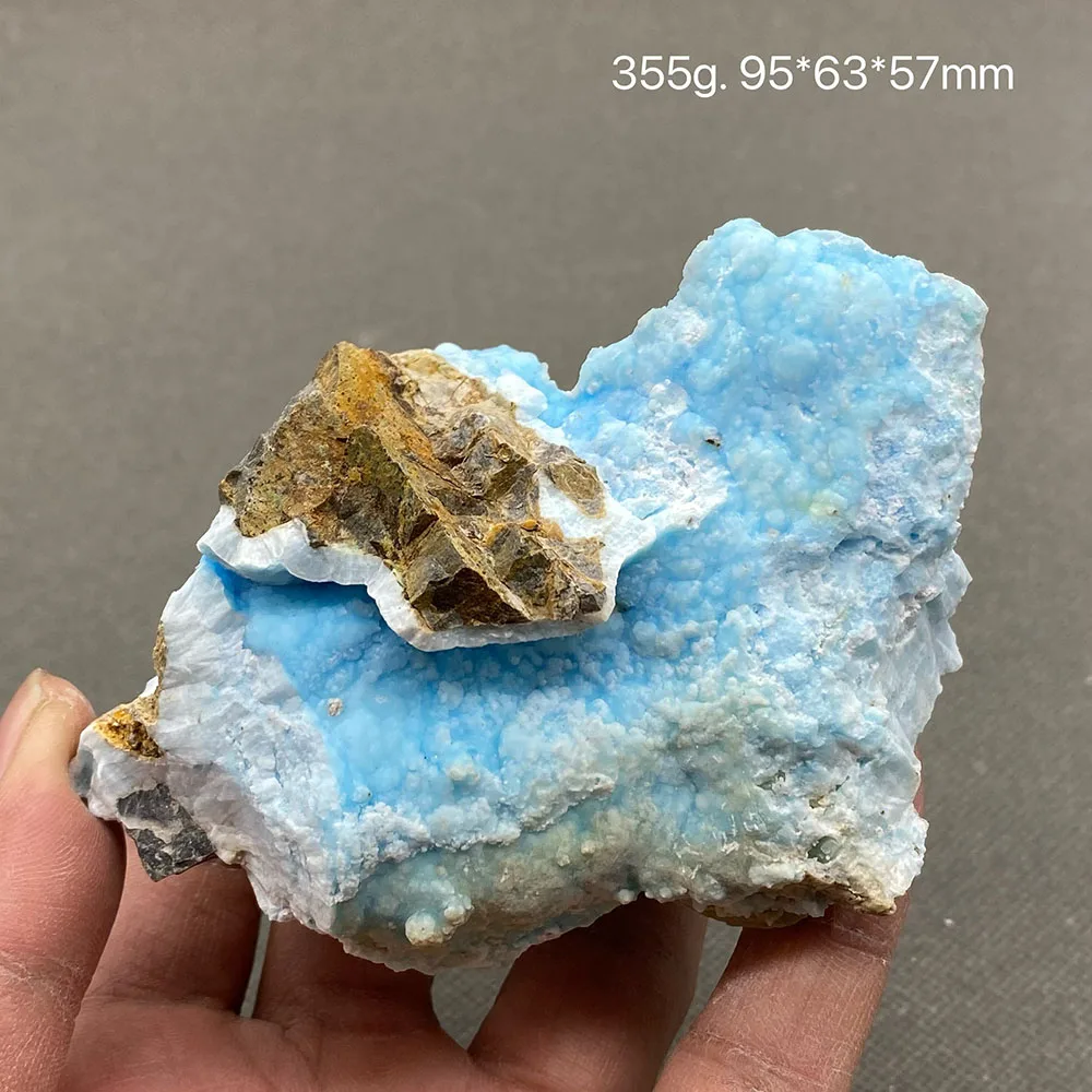 100% натуральный синий aragonite грубый минеральный образец коллекция целебных