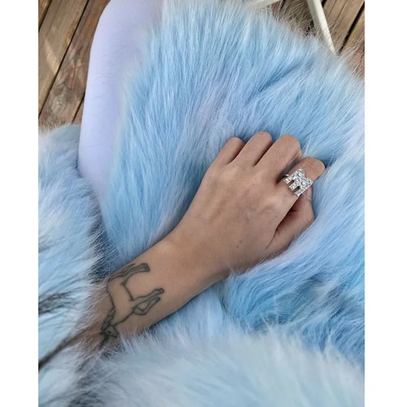 Новинка 2023 года осенне-зимняя куртка из искусственного лисьего меха женское