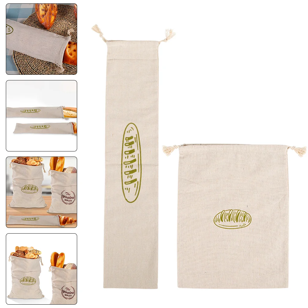 

Bags Bread Toaster Drawstringwrapping Packaging Holders Resistant Heat Loaf 2 Bag Supplies Baking Slice Containers