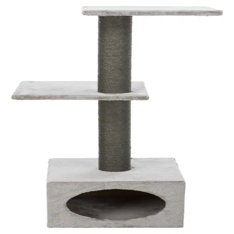 

Badalona Plush & Sisal 3-Level 43" Cat Tree with Scratching Posts & Condo, Gray