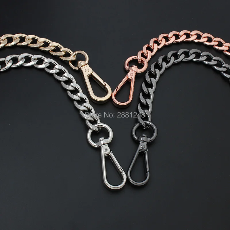 Metal Bag Chains 12mm DIY Detachable Replacement Purse Chain Bag Belts Straps for Handbags Handle Accessories Shoulder Crossbody