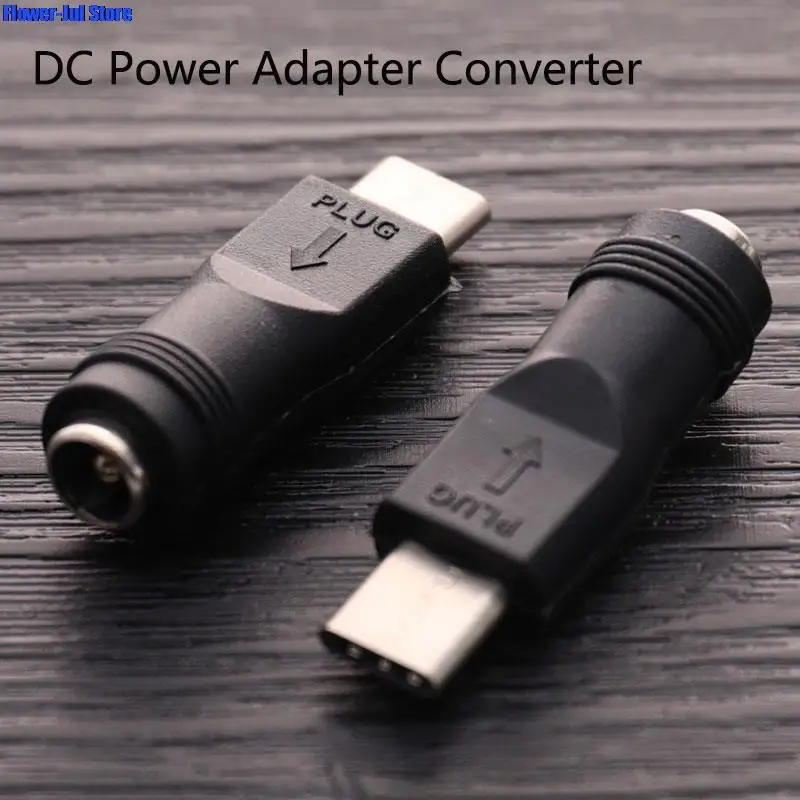 

New 1PC DC Power Adapter Converter 5.5x2.1mm Female Jack to USB Type C Male Connector
