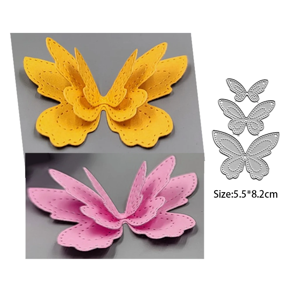 Металлические штампы для скрапбукинга насекомые бабочки