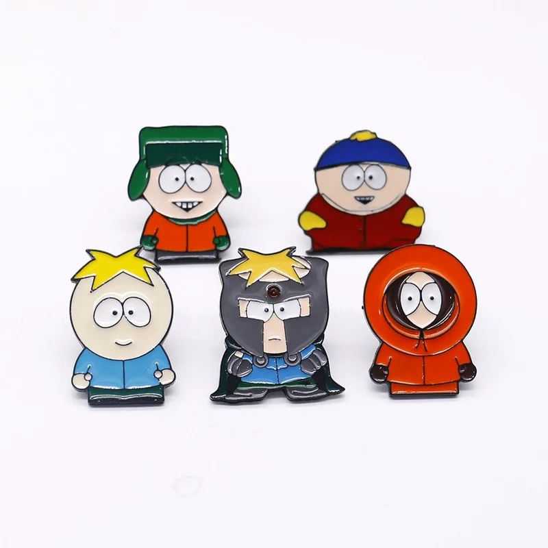 

2022 South Park Pins Anime Metal Cartoon Brooch Backpack Hat Bag Collar Lapel Badge Men Women Fashion Jewelry Gifts
