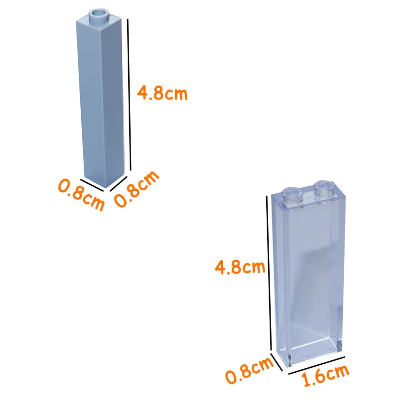 Строительный блок 1x1x5 1x2x5 MOC 2453 2454 высокотехнологичный столбик стены кирпич частицы DIY электронное образование детская игрушка