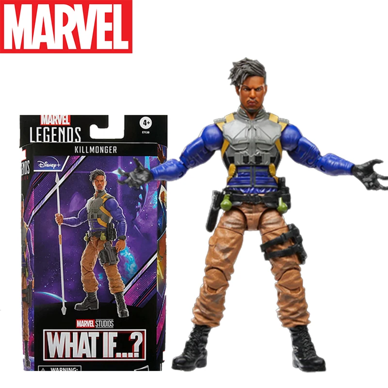 

Original ML Legends What If Black Panther Killmonger Action Figures 6 Inch Erik Movable Statue Model Doll Collectible Ornaments