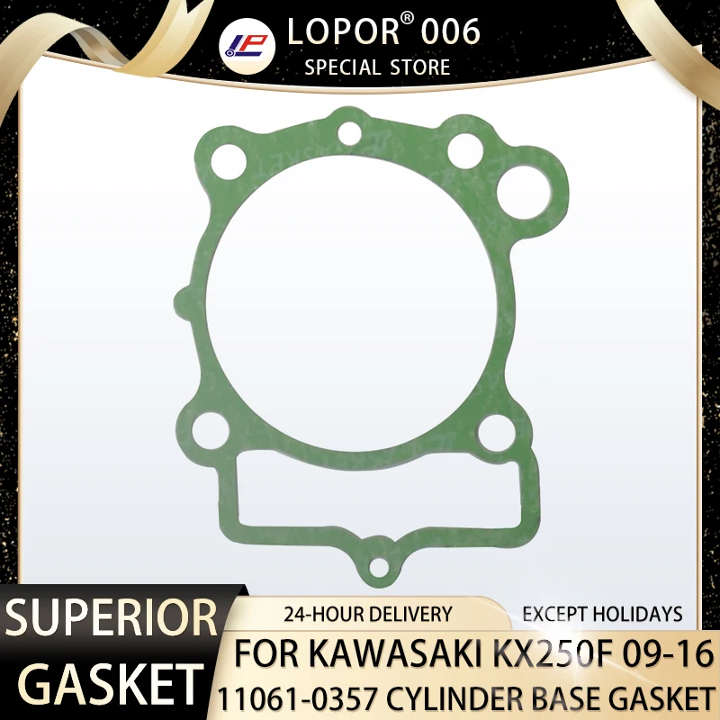 

Прокладка основания цилиндра двигателя мотоцикла Lopor для Kawasaki KX250F 2009-2016 11061-0357 KX250 F KX 250