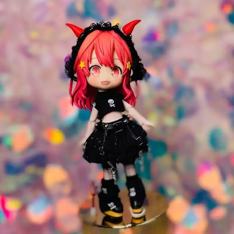 

Obitsu 11 кукольная одежда подходит для ob11 p9 uf Размер милый детский комплект одежды темные маленькие фотоаксессуары (6 очков)