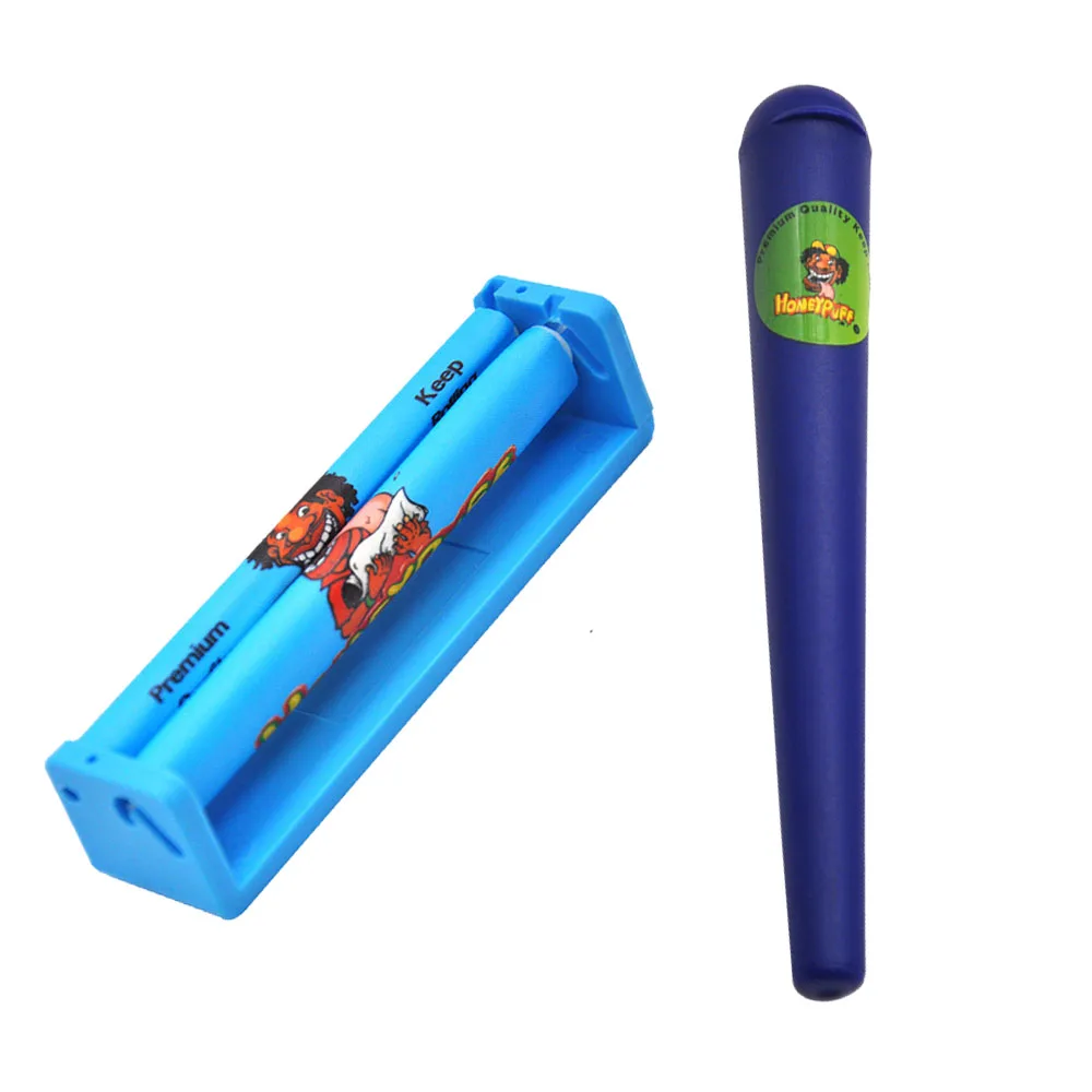 

HONEYPUFF Cigarette Accessory Set 110mm Premium Plastic Cigarette Maker Portable + Plastic Tube Cigarette Storage