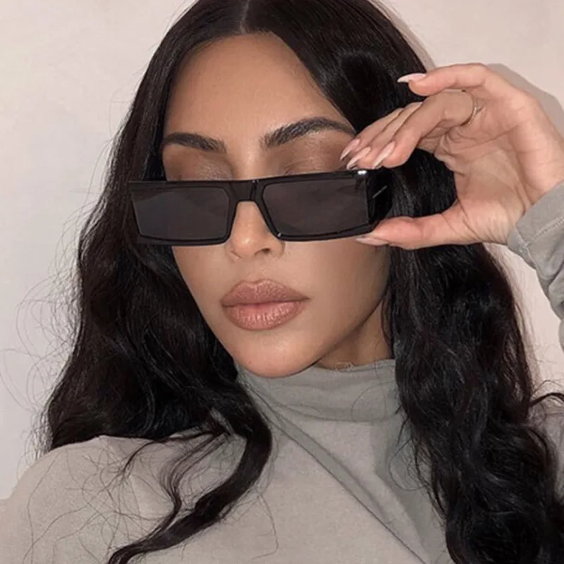 

European And American Personality Mercury Film Punk Sunglasses Female Retro Small Square Net Red Tide Shot Decorative Glasses