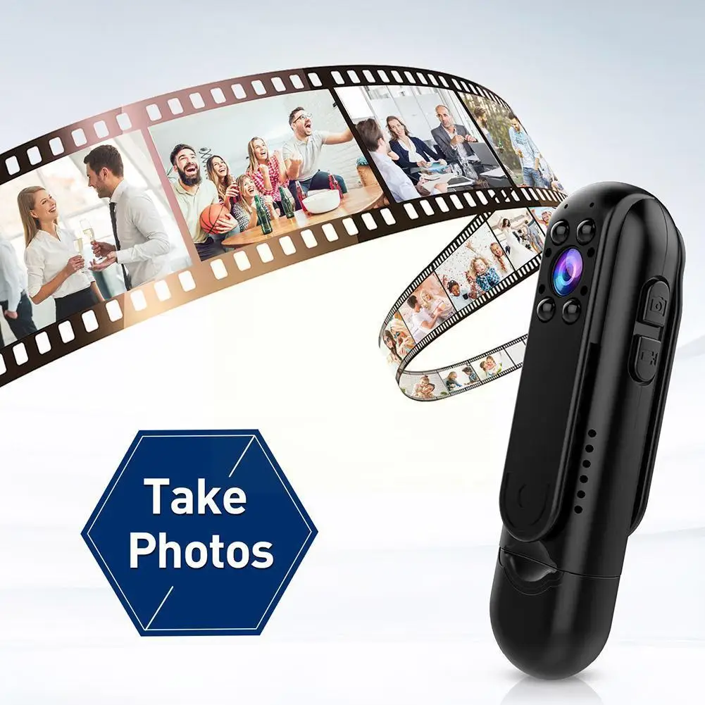 

HD 1080P Night Vision Mini DV Camera Invisible Motion Small Camera Law Body Outdoor Video Recorder Portable Enforcement Hum O8B5