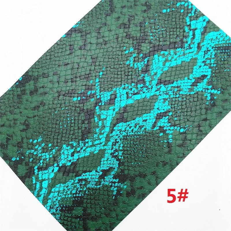 Зеленые блестящие листы Металлическая Змея искусственная страусика