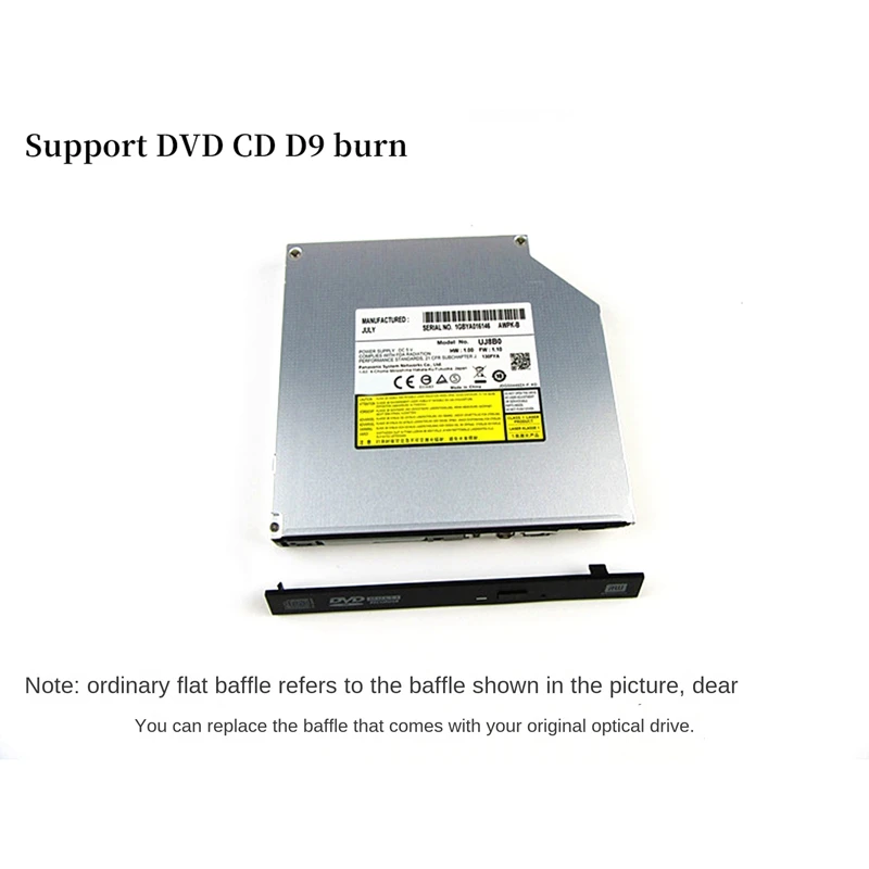 

For Dell T3600 T3610 T5600 T5610 Desktop Computer Built-In DVD Burner 12.7MM High-Speed Serial DVD Drive