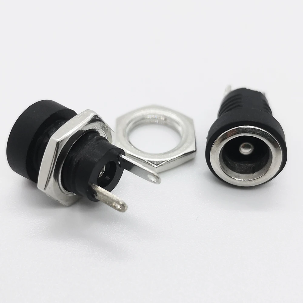 

5/10/20Pcs 3A 12v Dc power jack socket Female panel mounting connector