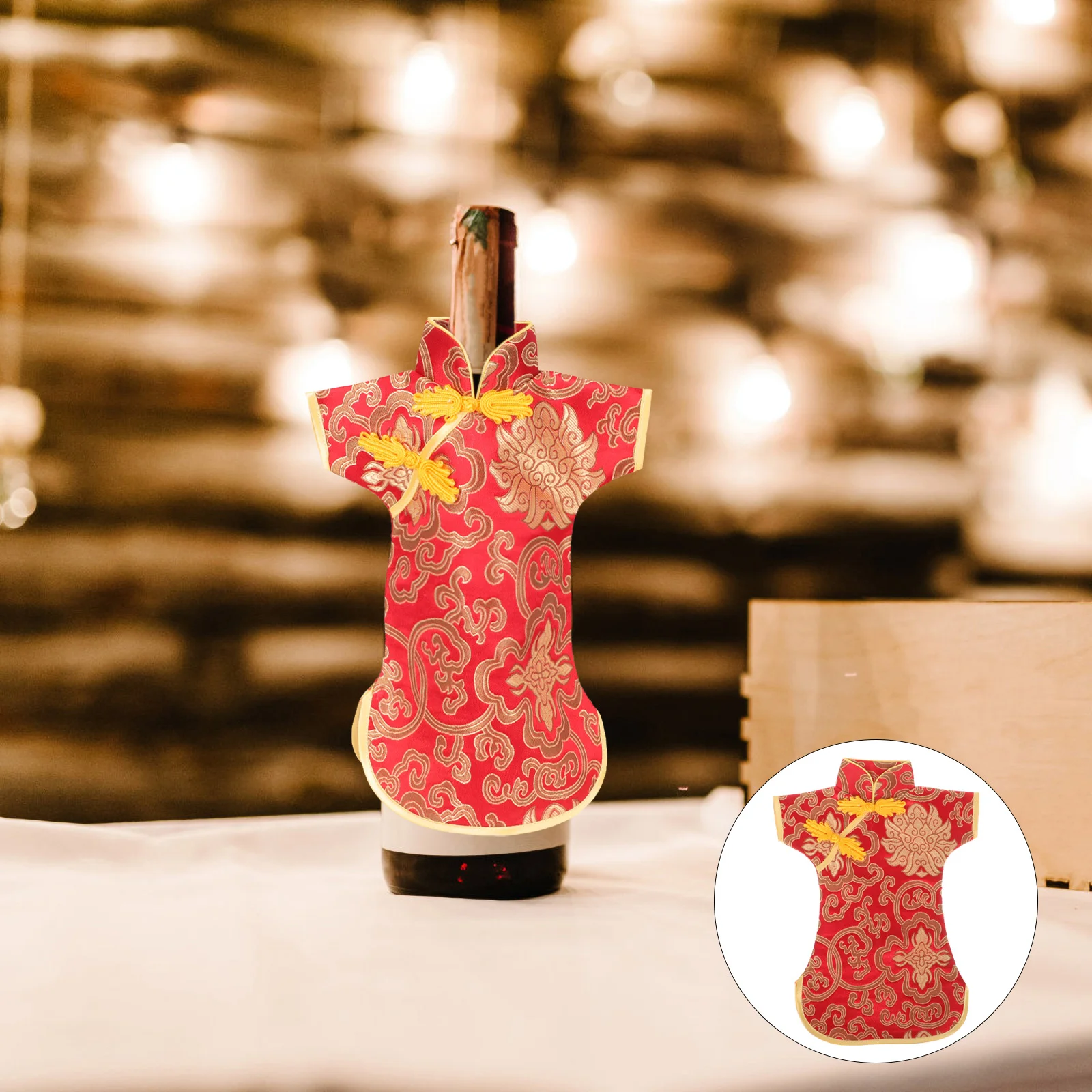 

Bottle Gift Bag Decorative Bottle Wrap Cover for Wedding Birthday Festival