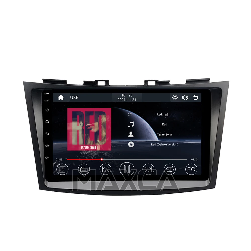 MAXCA 9-дюймовый беспроводной Carplay и Android Авторадио для 2010 Suzuki Swift мультимедийный