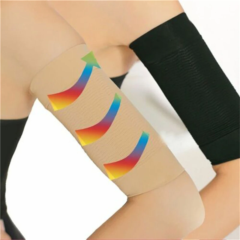 

Women Elastic Compression Arm Shaping Sleeves Slimming Arm Shaperwear Mangas Para Brazo Weight Loss Elbow Massager Arm Wraps