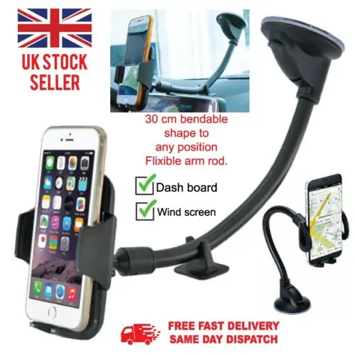 

Universal 360° in Car Phone Holder Windscreen Dashboard Mount Any Mobile Phones