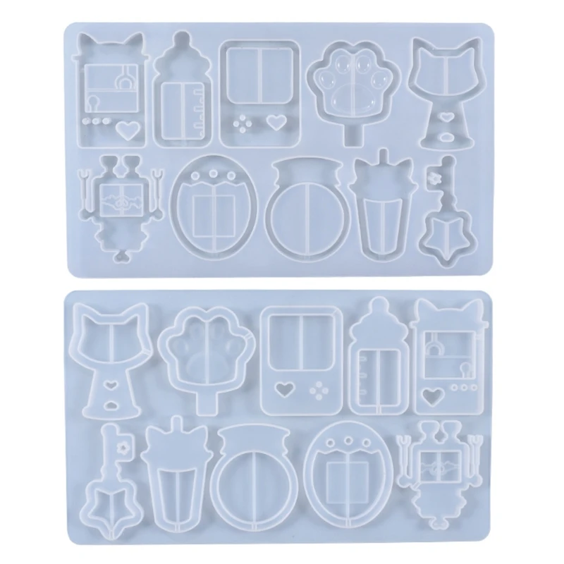 

Mold 1 Pcs Quicksand Shaker Crystal Epoxy Resin Mold Hanging Pendant Silicone Mould DIY Crafts Jewelry Decorations Casting Tool