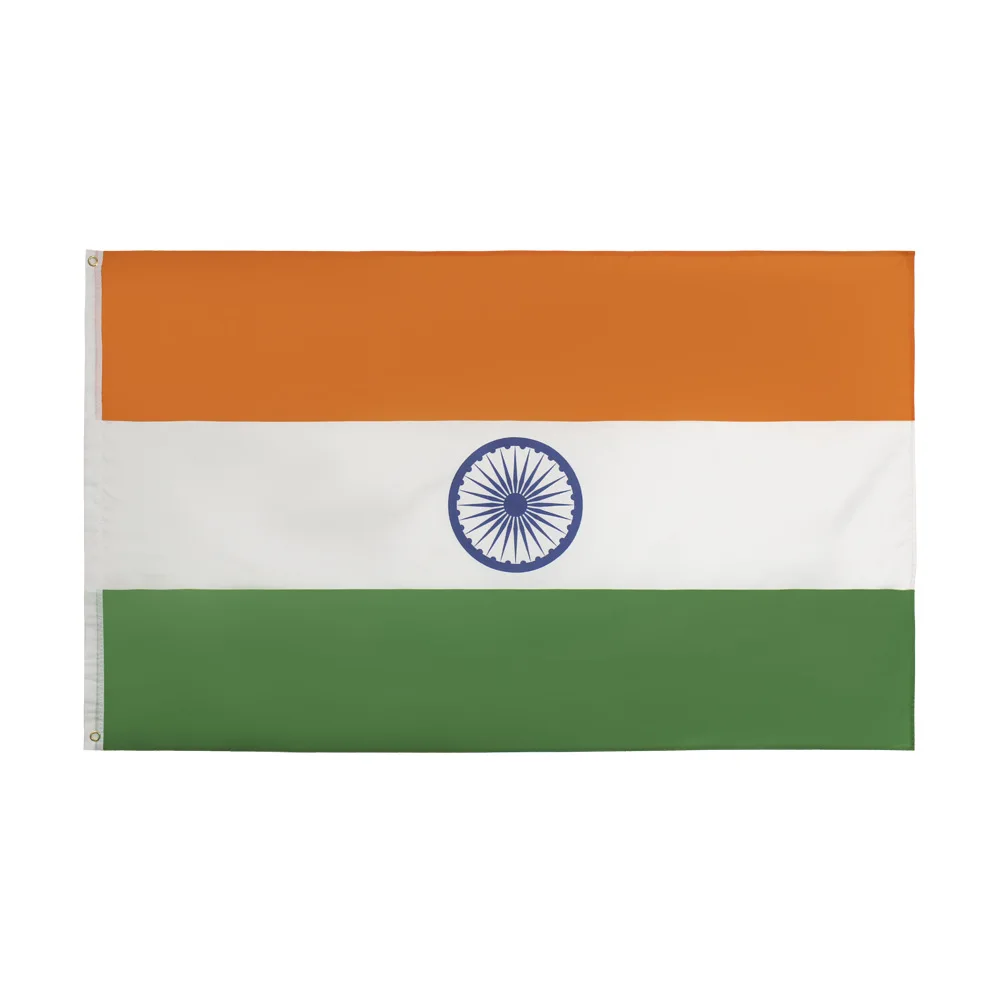 

Wave 3X5 INDIA FLAG INDIAN COUNTRY FLAGS NEW BANNER Polyester Banner Flying150* 90cm