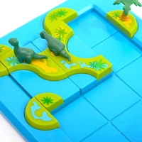 cartoon puzzle dinosaur mysterious island childrens fun educational toy logical thinking training game 4 years 7 years old