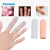 pexmen 2pcspair gel finger cots finger protector for trigger finger hand eczema finger cracking finger arthritis calluses