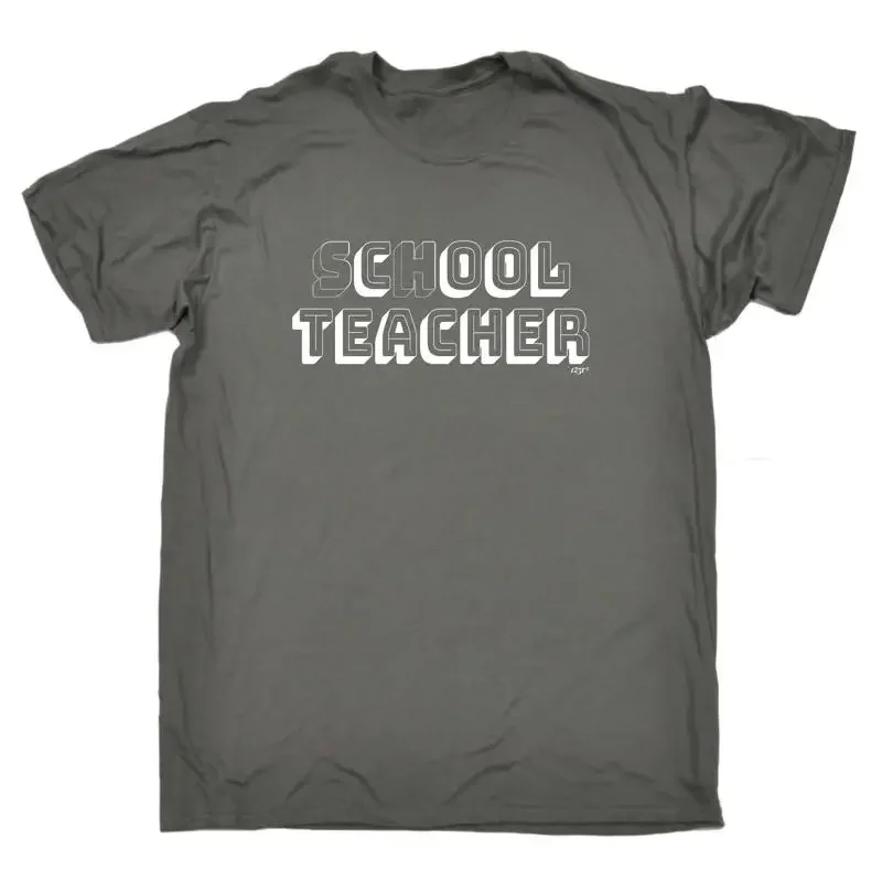 Фото Мужская забавная футболка с забавным принтом для учителей School Cool Teacher №1