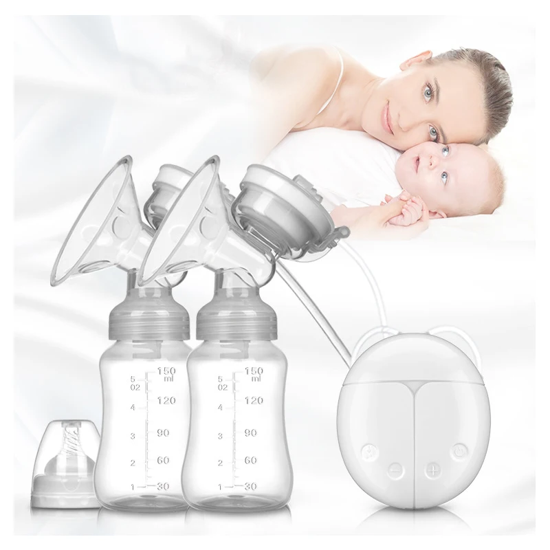 ZK30 Breast Pump Bilateral Milk Pump Baby Bottle Postnatal Electric Milk Extractor Breast Pumps USB Powered Baby Breast Feed