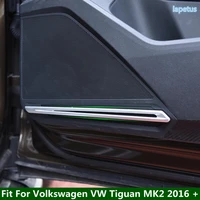 car styling side door treble speaker covers audio loudspeaker sound trim 4pcs for volkswagen vw tiguan mk2 2016 2022 interior