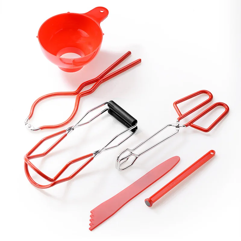 

Stainless Steel Silicone Insulated Canning Tongs Environmentally Friendly High Temperature Resistant Appliances Kitchen Tool CW