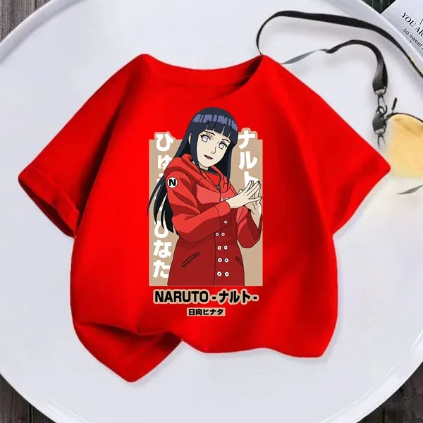 Футболка с коротким рукавом для мальчиков и девочек мультяшный Рисунок Аниме