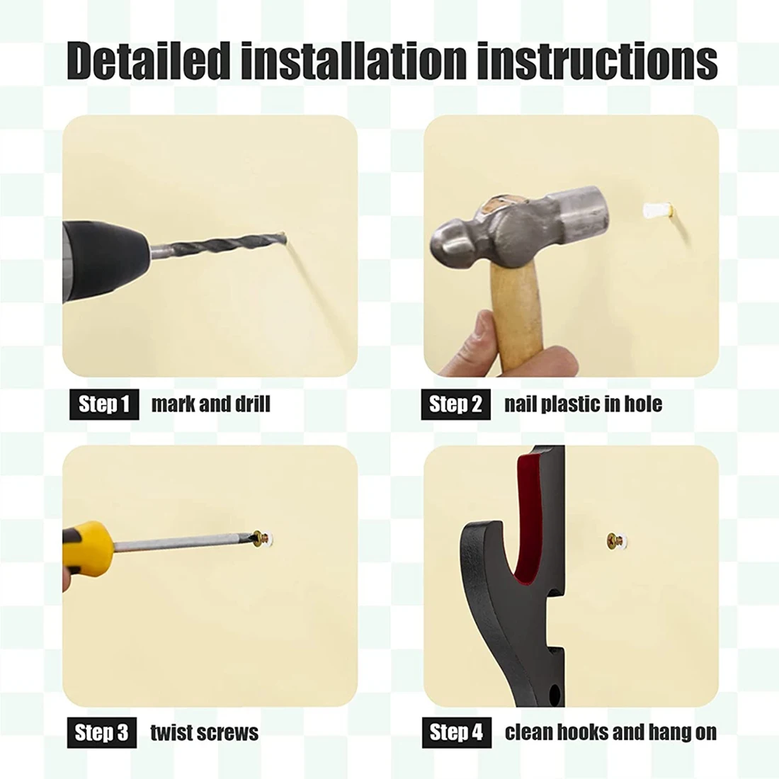 2 шт./комплект настенная вешалка для дисплея