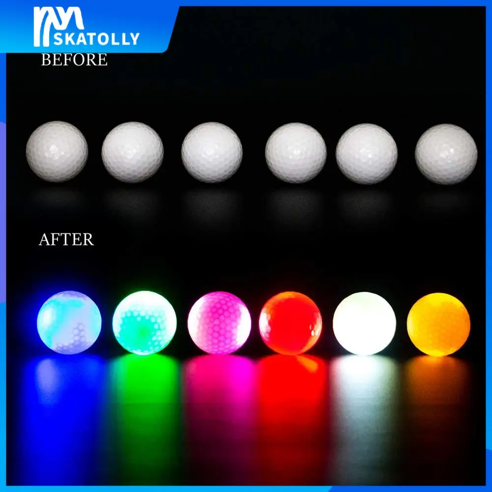 

Ball Lamp Hit The Ball Far Strong Resistance Luminous Ball White Dupont Sarin Material Golf Toys Glowing Ball Golf Stuff Golf