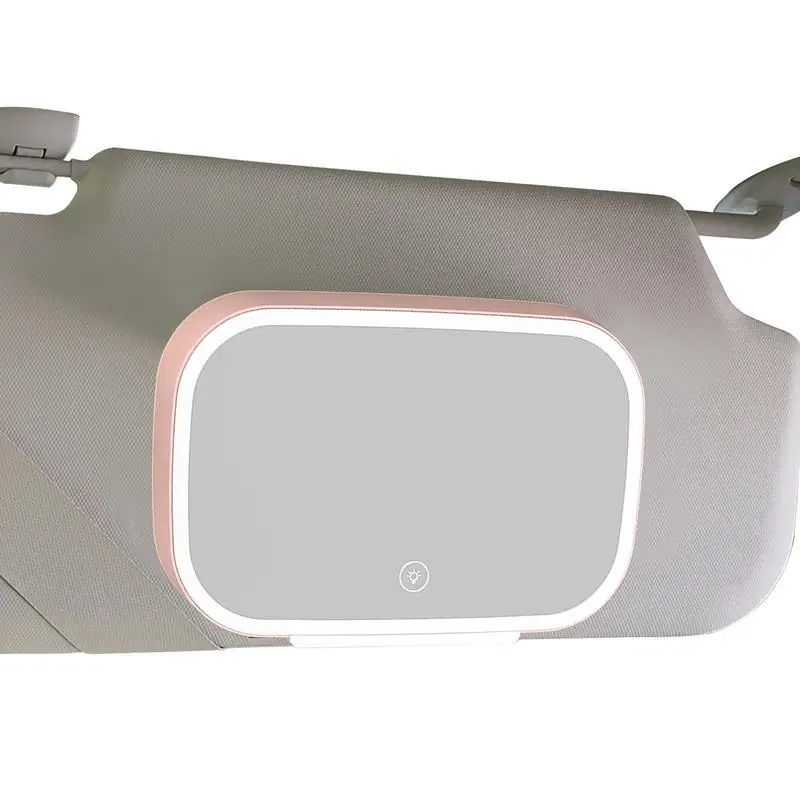 

Car Visor Vanity Mirror Sun-Shading Cosmetic Mirror With Touch Control Design Automobile Makeup Mirror With Lights