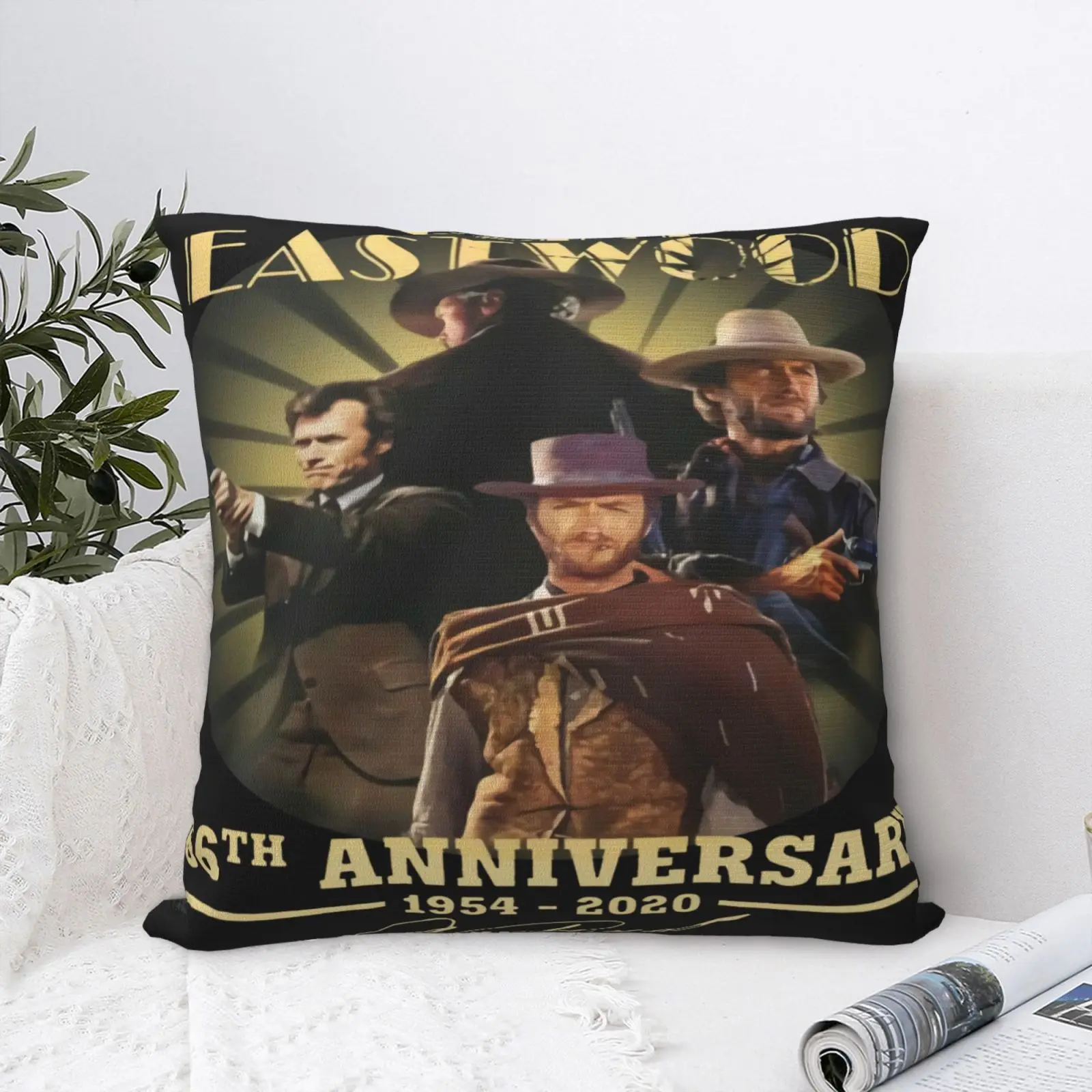 

Clint Eastwood 66 Anniversary 1954 2020 Pillow Case Dakimakura Cushion Covers Soft Decorative Pillow Case Of Sofa Anime Pillow