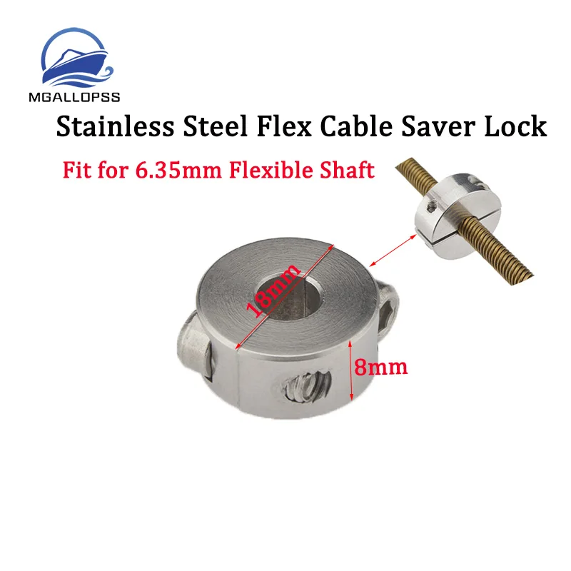 1 шт. гибкий кабель из нержавеющей стали 6 35 мм замок с гибким зажимом вала
