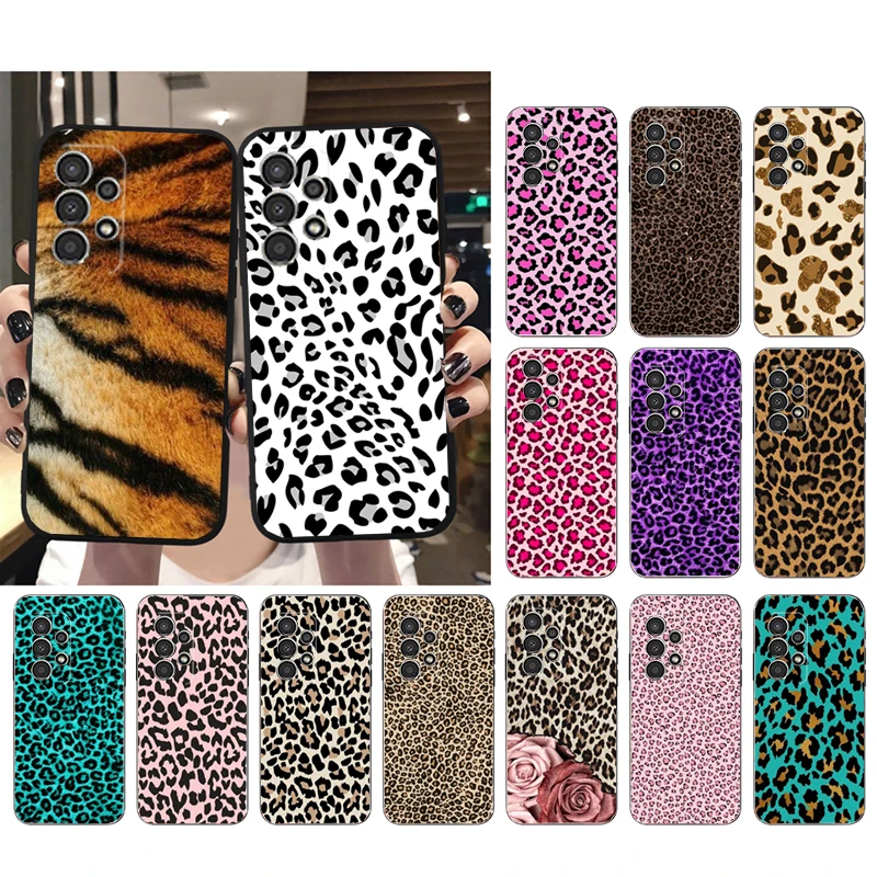 

Phone Case for Samsung Galaxy A73 A13 A22 A32 A71 A33 A52 A53 A72 A51 A31 A23 A34 A54 A52S A53S Animal Leopard Cheetah Print
