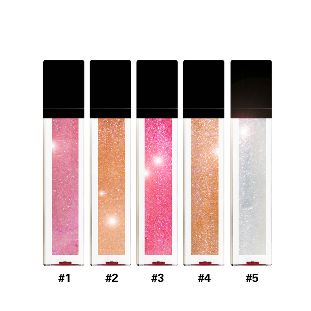 

11 Colors Glitter Shiny Lip Gloss Non-sticky Long Lasting Moisture Nourish Lip Care Makeup Cosmetics Private Label Custom Bulk