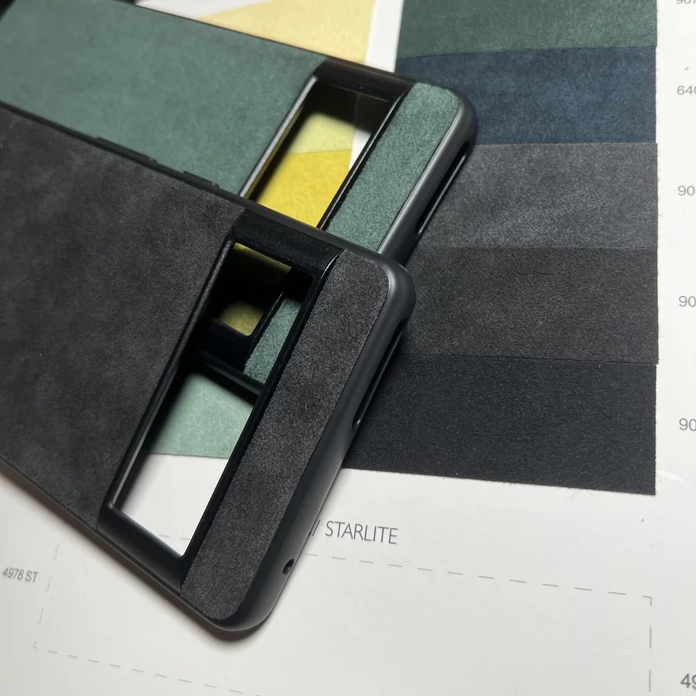 YMW ALCANTARA Case for Google Pixel 7 Pro 6A 6pro 5G Luxury Sportscar Interior Same Leather Protection Back Cover